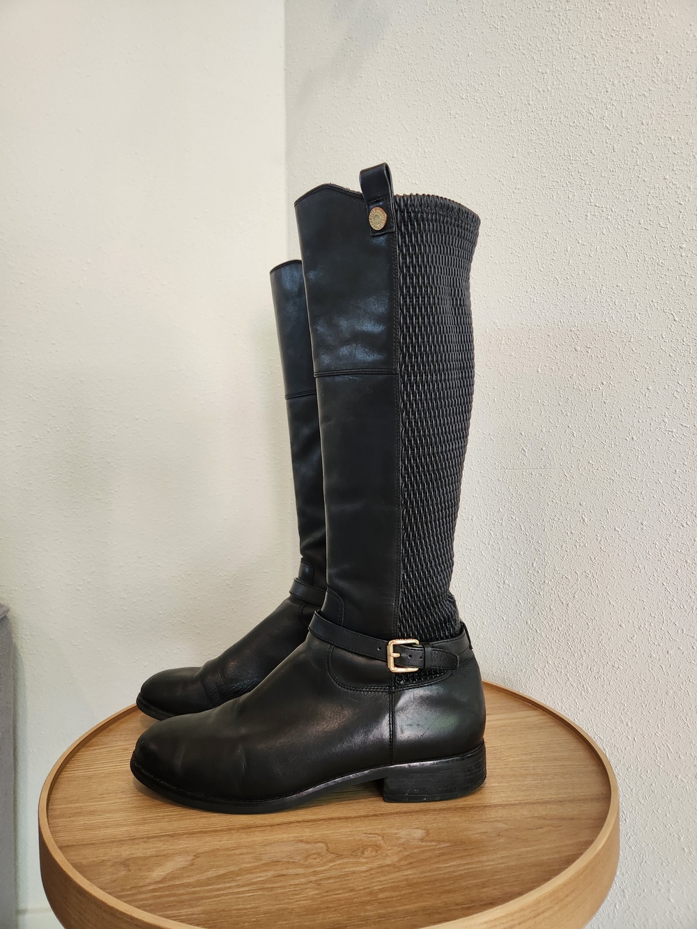 Cole Haan Leela Leather Heeled Riding Boots Perfect Condition Size 9.5